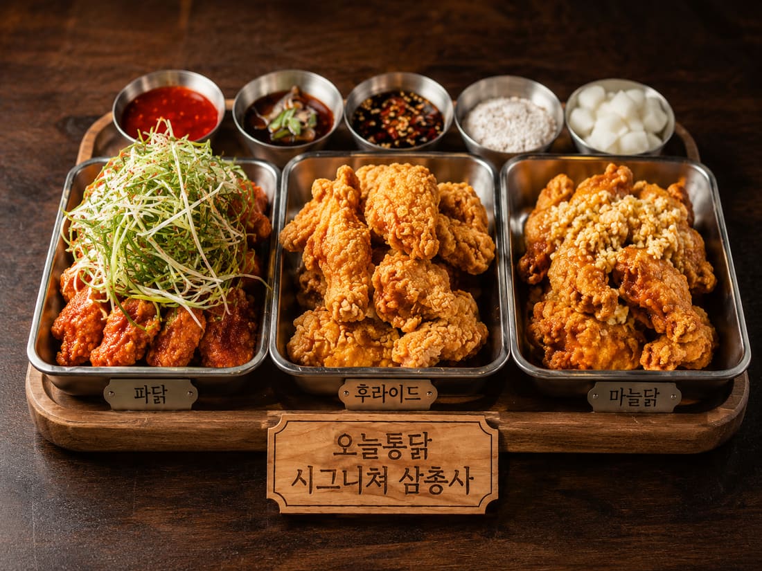 시그니처 치킨삼총사